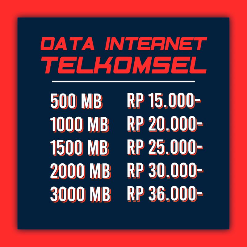 VOUCHER DATA INTERNET TELKOMSEL