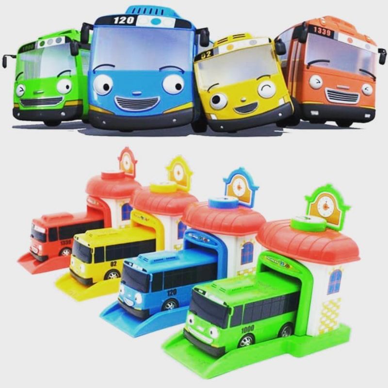 MAINAN BUS TAYO GARASI MAINAN EDUKASI ANAK MAINAM ANAK LAKI-LAKI MAINAN BUS TAYO BESAR MAINAN COWO