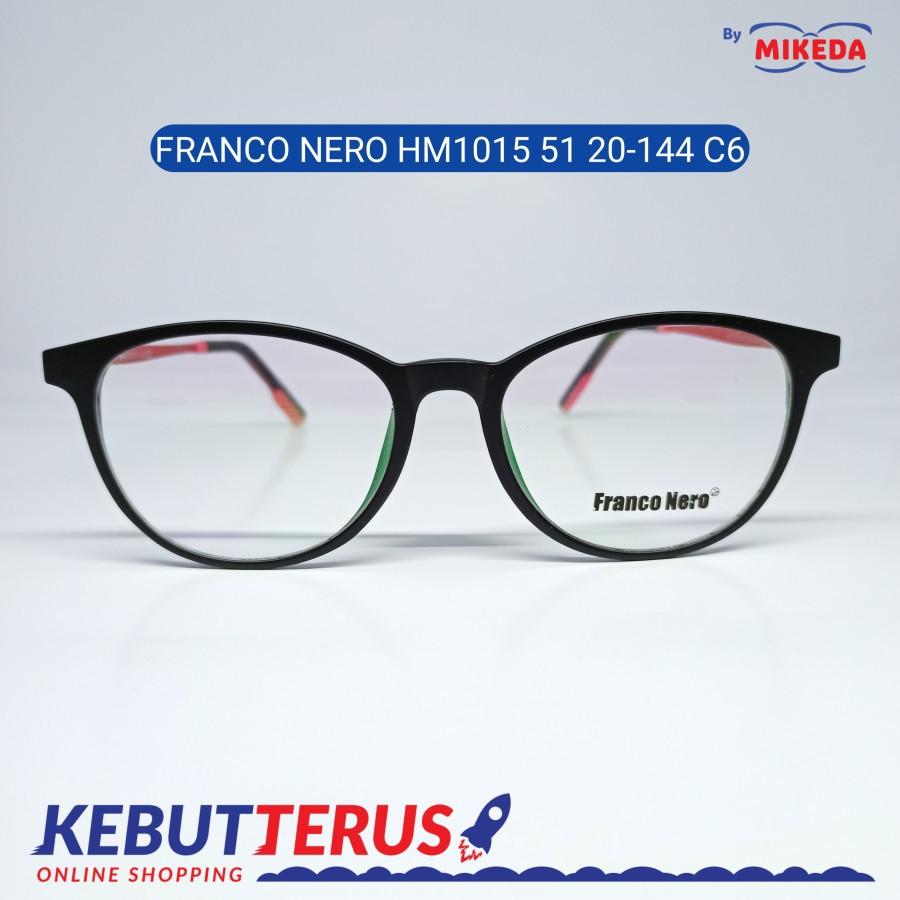 Mikeda - Frame Kacamata Franco Nero Hm1015 C6 + Lensa (Minus/Cylinder)