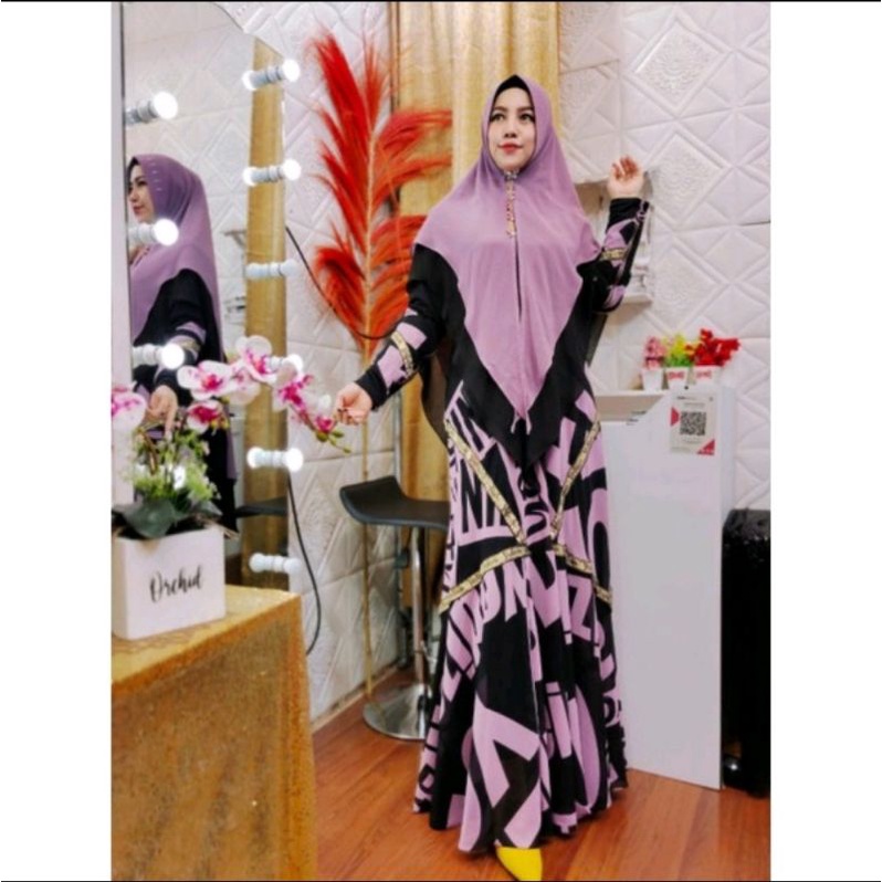dress gamis syari Hirka Premium original by YODIZEIN