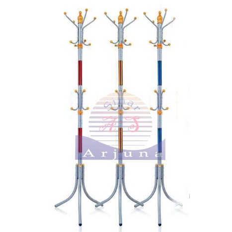 STAND HANGER STAINLESS WARNA KOMBINASI/GANTUNGAN TOPI