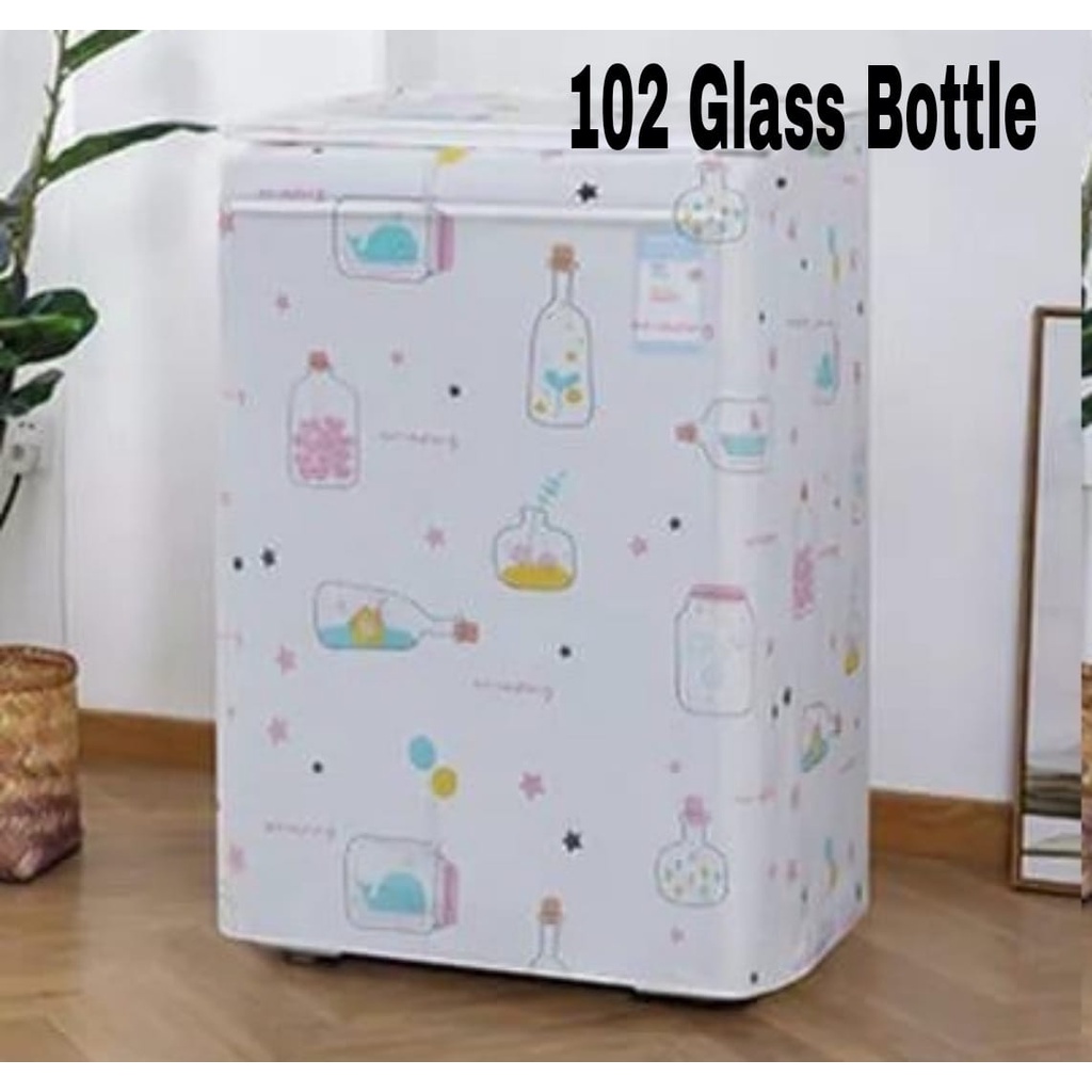 Cover Mesin Cuci New Motif 10Kg / Penutup Mesin Cuci 10Kg ( Tabung Buka Atas )