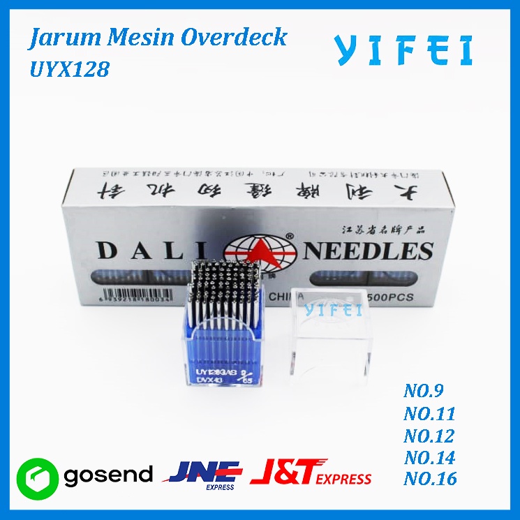 Jarum Overdeck DALI UYx128 No#11#12#14 - 11/Jarum Mesin Jahit Cam - 9