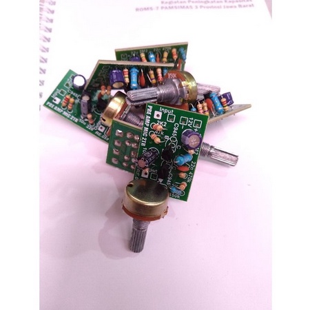 Kit Pre Amp Penguat Mic 2 Transistor