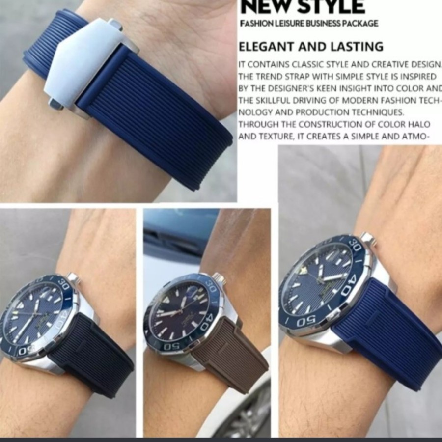 Strap Tali Jam Tangan Tag Heuer Aquaracer Blue