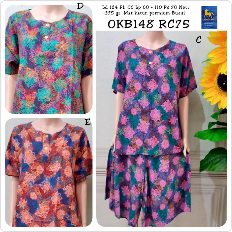 Setelan lengan pendek rok celana pendek merk Kuda Mas