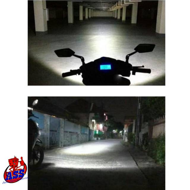 LAMPU LED MOTOR RTD M02E 35W 6 SISI PUTIH TERANG HEMAT DAYA 3500 LUMENS LED RTD LAMPU LED PALING TERANG UNIVERSAL SOKET H6 H4-3