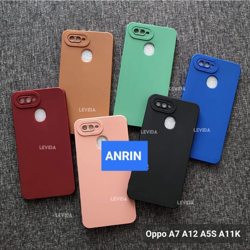 OPPO A12 A11K A5S A7 F9 A3S CASE PRO KAMERA  MACARON CASING SOFTCASE SILIKON