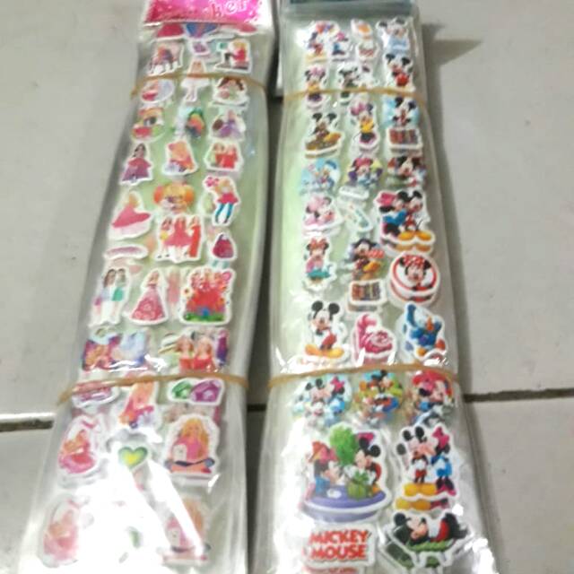 

10 pcs stiker timbul panjang