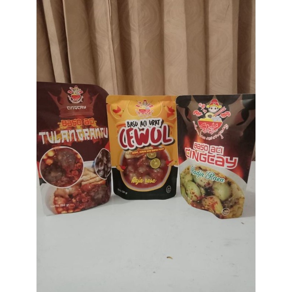 

Frozen food baso Aci tulang rangu cewol cingcay