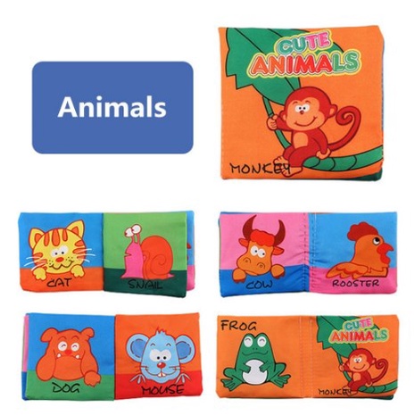 BUKU BANTAL BAYI/ BUKU BAYI / SOFT BOOK BUKU KAIN/ CLOTH BOOK/ BELAJAR WARNA BENTUK ANGKA HURUF | FADHILAH SHOP BJB