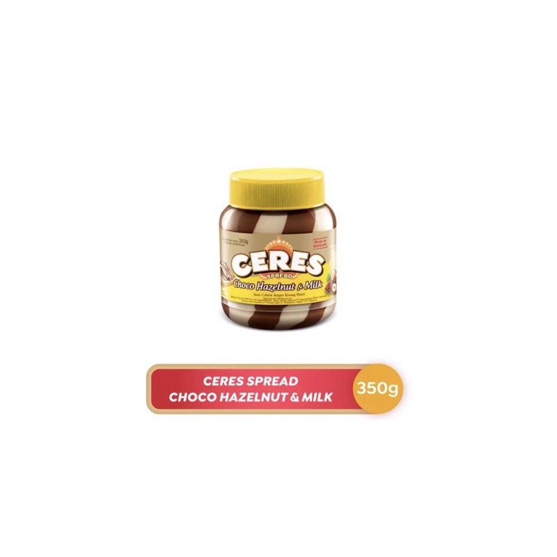 

Ceres Choco Spread Chocolate Hazelnut Milk 350gr