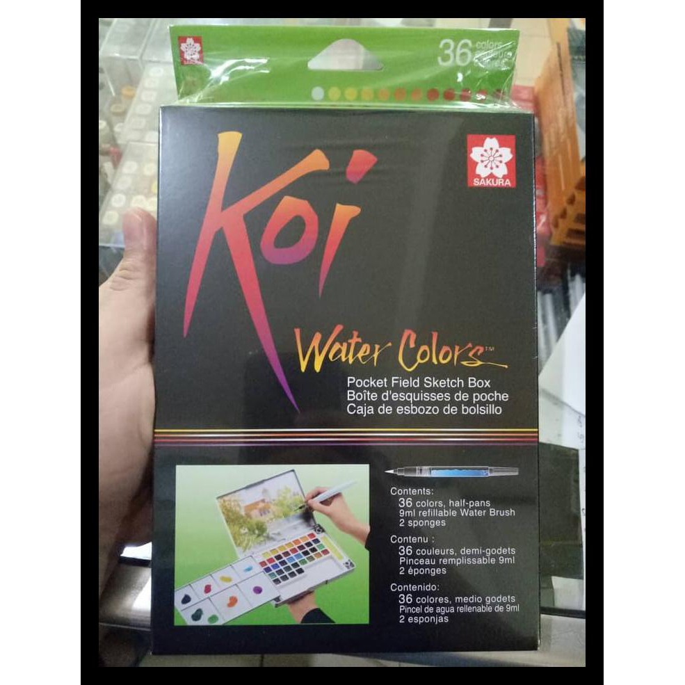 

DISKON SAKURA KOI WATERCOLOR POCKET 36CLR PERALATAN MELUKIS MURAH
