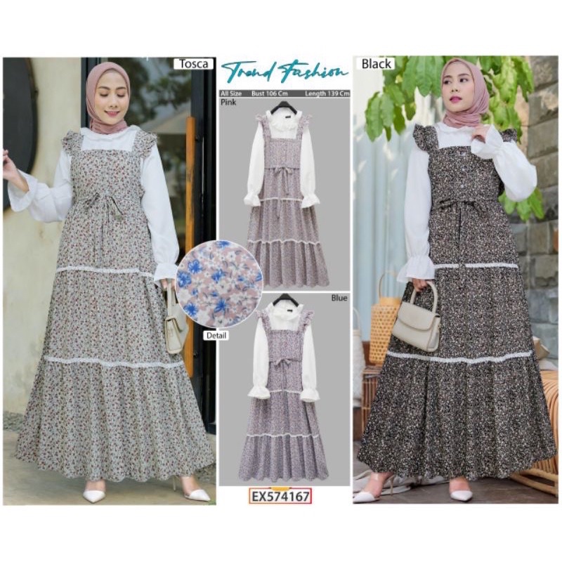 GAMIS MAXI EXTU ORIGINAL 574167 DRESS TREND FASHION IMPORT