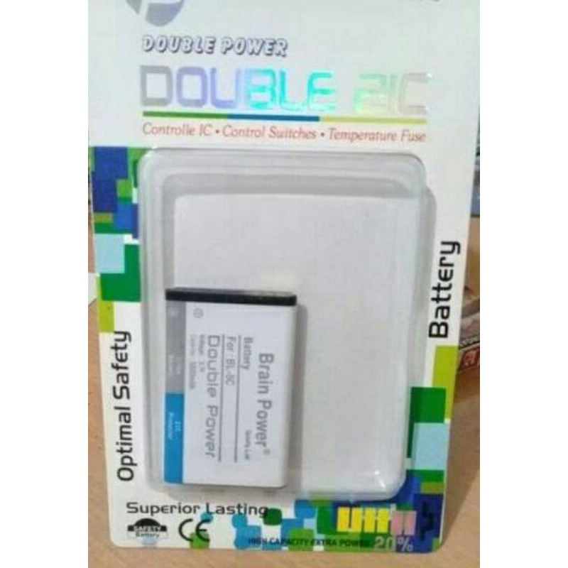 Baterai Hp Nokia Bl-5c Bl5c Bl 5c Double Power original brain power double power batere BL5C