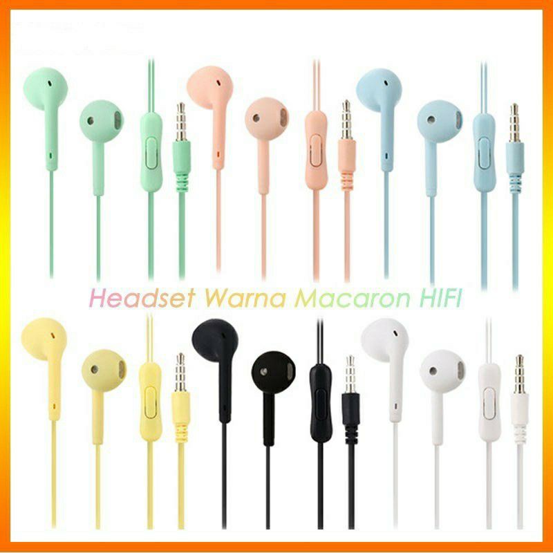 headset handsfree macaron U35 hifi extra stereo bass