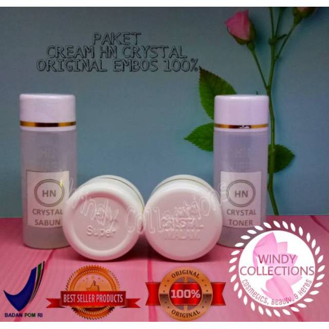 HS CRYSTAL - CREAM HN CRYSTAL 25gr EMBOS / KRIM HN CRYSTAL KECIL ASLI BERSERTIFIKAT