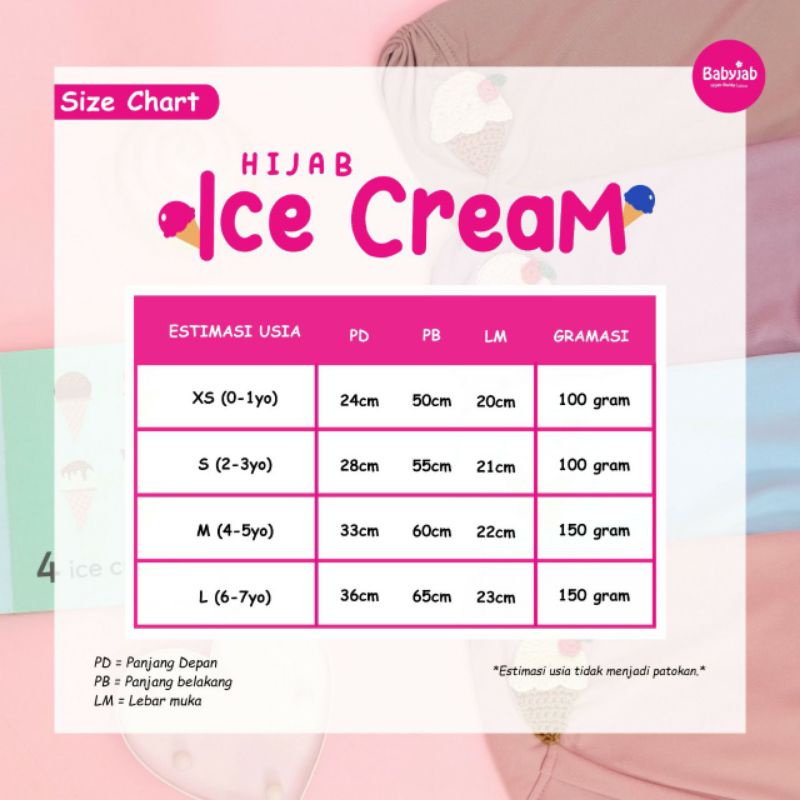 jilbab ice cream