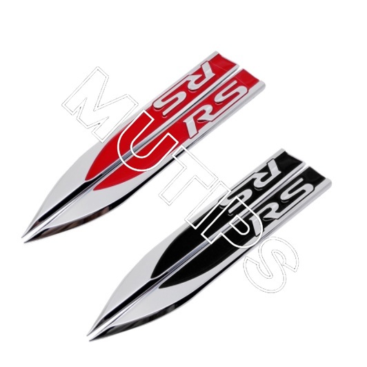 2pcs Penanda Fender Samping Mobil 3D Bahan Metal Untuk Toyota Honda Mitsubishi KIA Ford Hyundai Nissan BMW