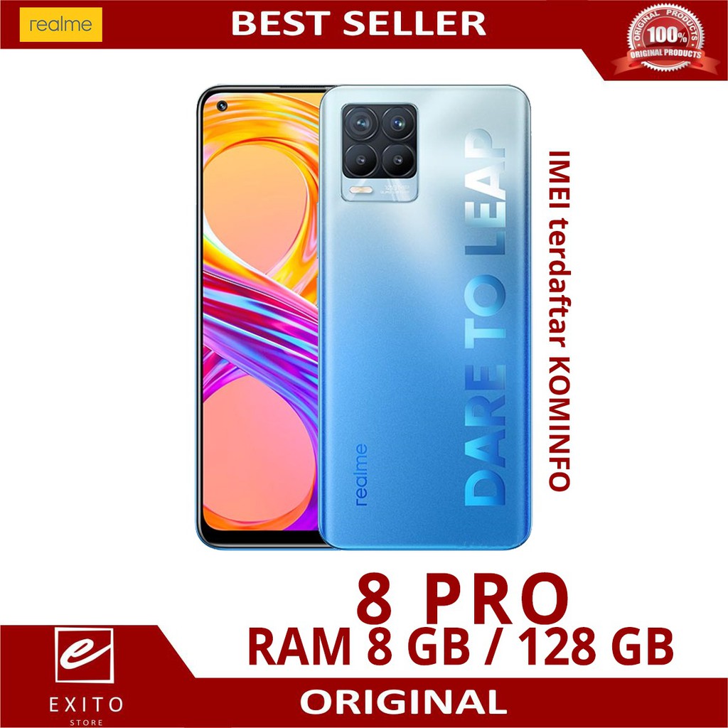 REALME 8 PRO Ram 8/128 GB Garansi Resmi REALME 8PRO RAM 8GB 128GB RESMI