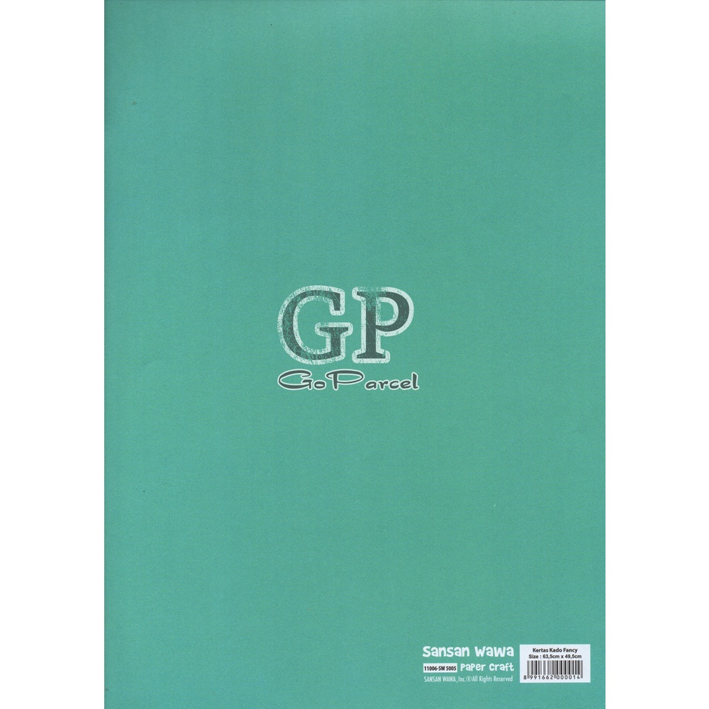 ( 5 Lembar ) POLOS SANWA - KERTAS KAD GREEN TOSCA SERIES - GIFT WRAP PAPER SANSAN WAWA SERI HIJAU / HIJAU MUDA / LUMUT / DAUN