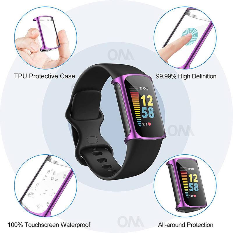 Case Pelindung Layar Bahan Tpu Lembut Ultra Slim Untuk Fitbit Charge 5 4 3 5 Charge 4 Charge 3 Bumper