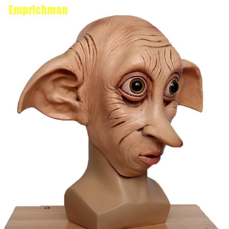 Topeng Desain Dobby Elfin Bahan Latex  untuk Halloween