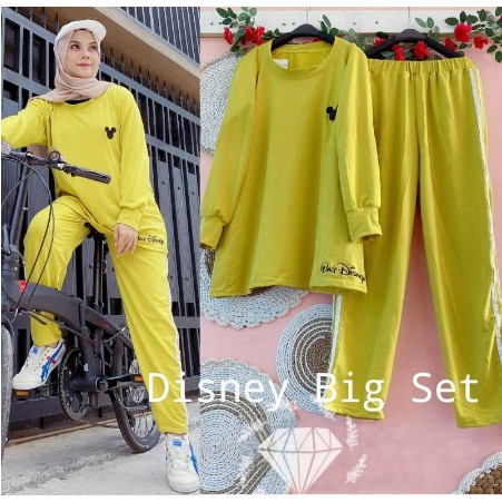 Stelan senam olahraga wanita model muslim / baju kaos tunik muslimah training murah JUMBO