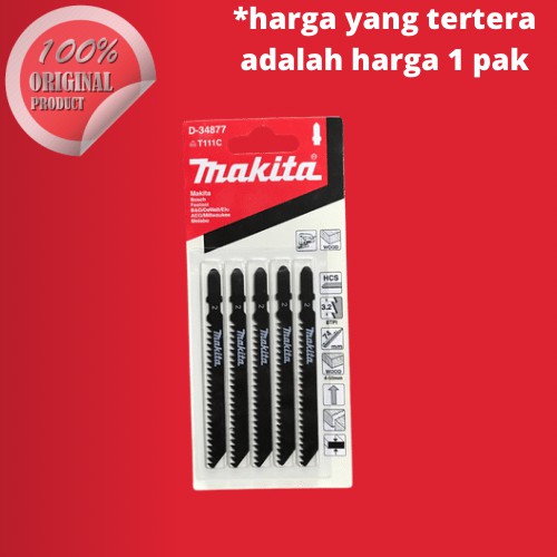 Mata potong kayu Makita (jigsaw D-34877)