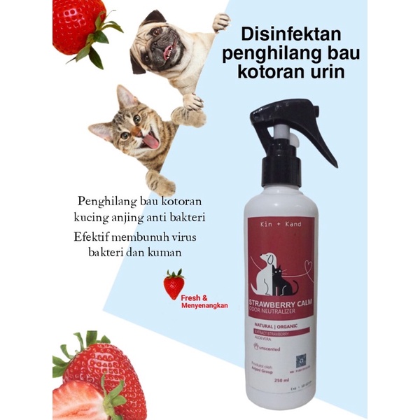 PENGHILANG BAU KOTORAN KUCING ANJING - WANGI STRAWBERRY