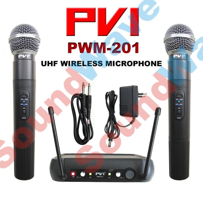 PVI PWM-201 WIRELESS MIC/MIK/MICROPHONE/MIKROFON 201A