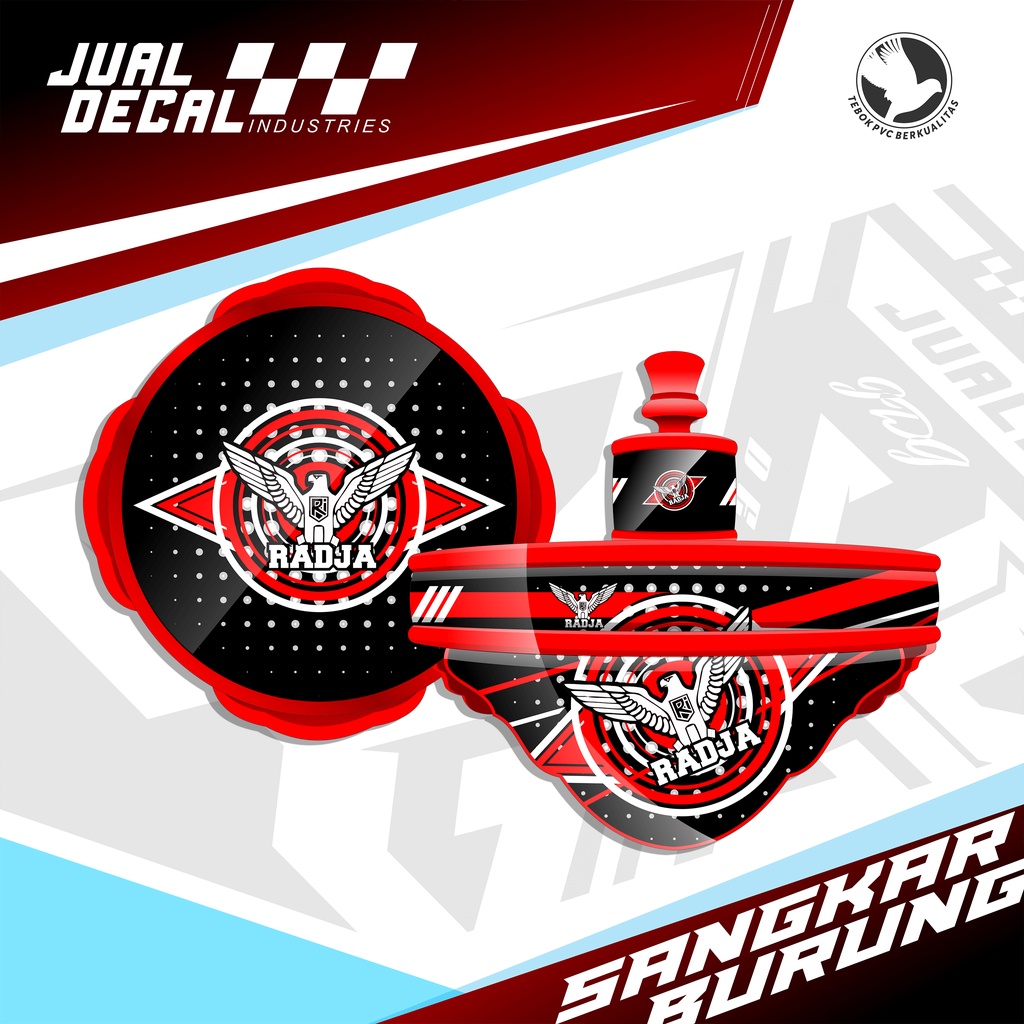 Stiker Sangkar Lovebird RADJA Decal Sangkar Love Bird Custom Desain