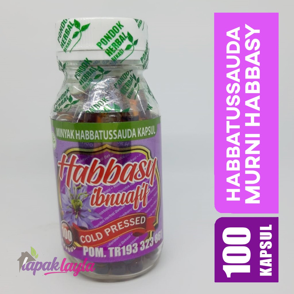 Habbatussauda Kapsul Habbasy 100 kapsul Jinten Hitam Immune booster