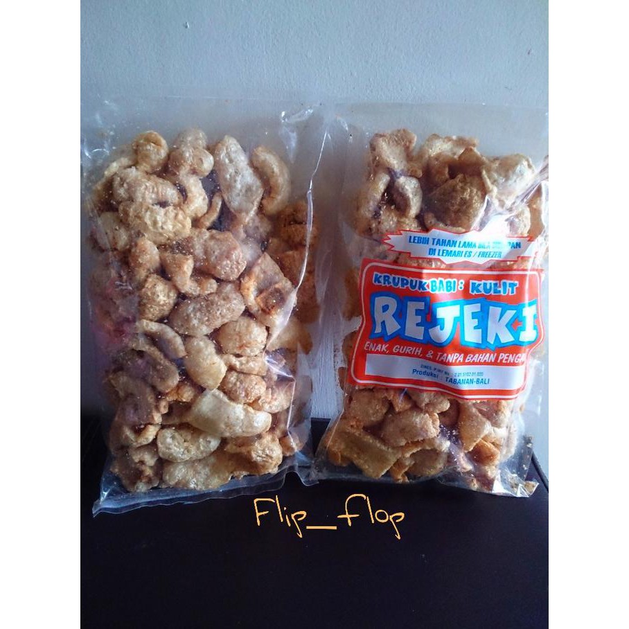 

Diskon Gila!! Kerupuk Rambak / Kulit Babi REJEKI 200 gram (Non-Halal) Asli