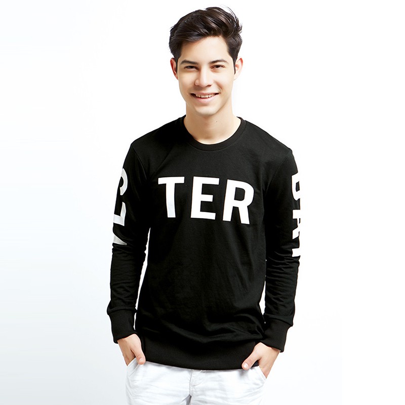 Rave Habbit Brie Sweatshirt Pria - Black