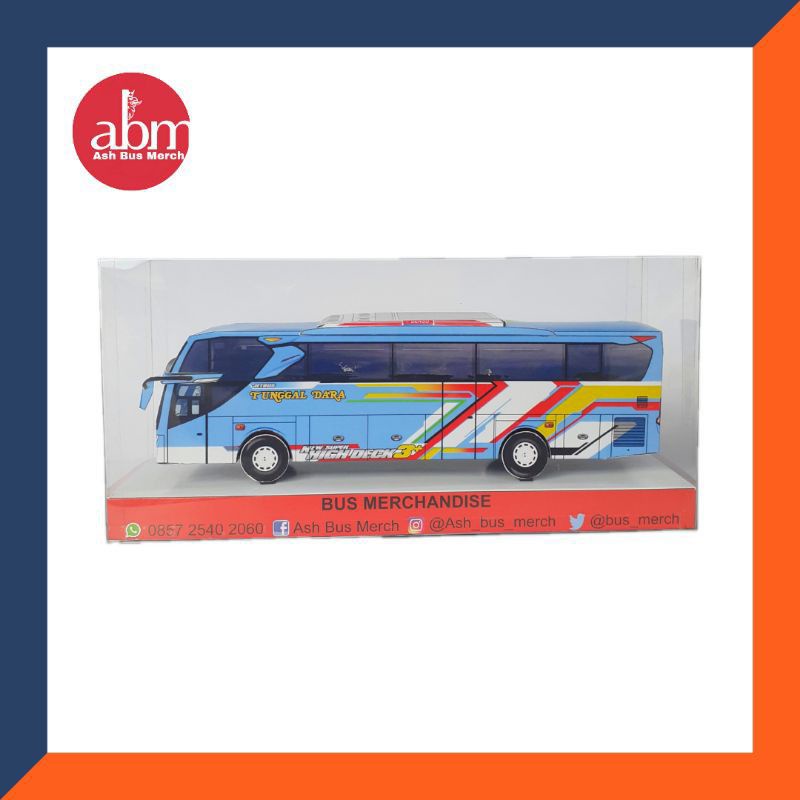 Jual Miniatur Bus Bis Papercraft Busmania Bismania Tunggal Dara