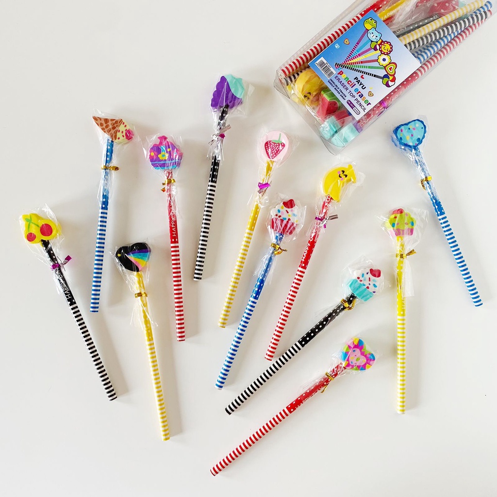 

SOS Pensil Biasa Topper Penghapus PY-1017/E-01/ Pencil / Pensil Gambar