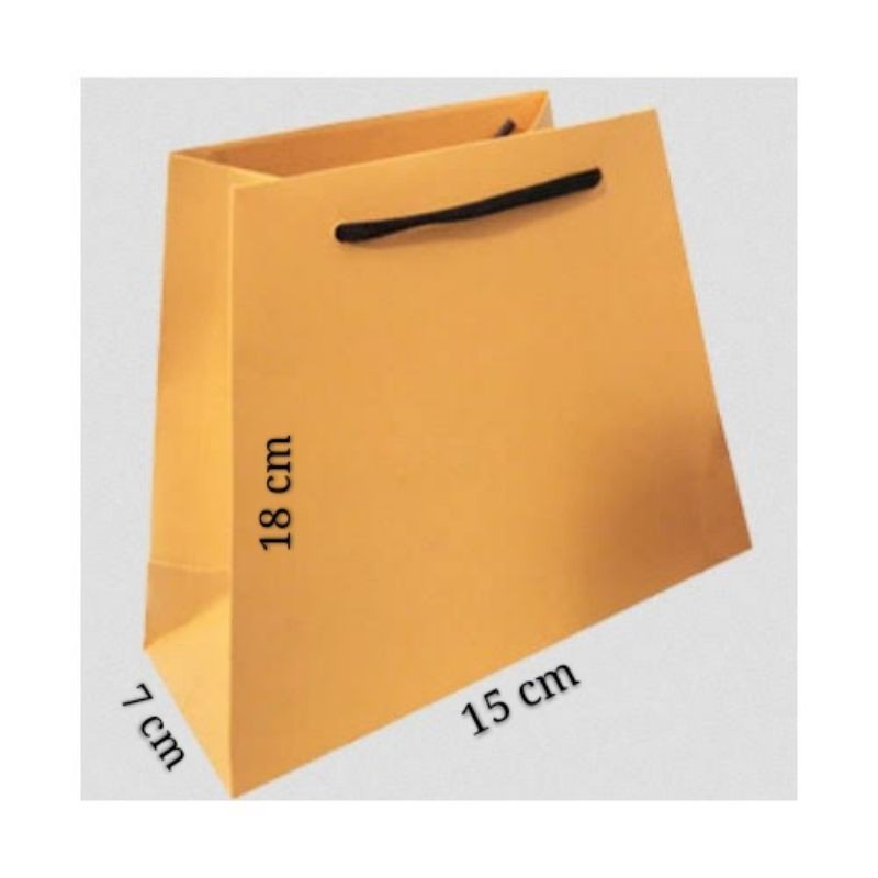 

BROWN BEST PREMIUM PAPERBAG CRAFT SOFT 15 x 7 x 18 cm.