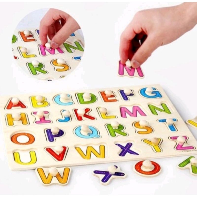 JIGSAW PUZZLE KAYU KNOB MAINAN KAYU EDUKASI EDUKATIF ANAK BAYI BALITA 1 TAHUN MURAH COD FREE BUBBLE