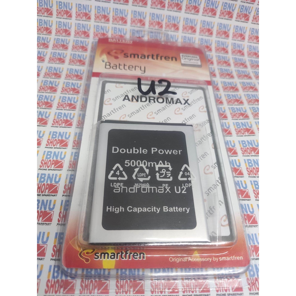 Batu Baterai Smartfreen Andromax U2 EG98 E2 PLUS B16C2G Qi G36C1G Battery Batteray Batre Original