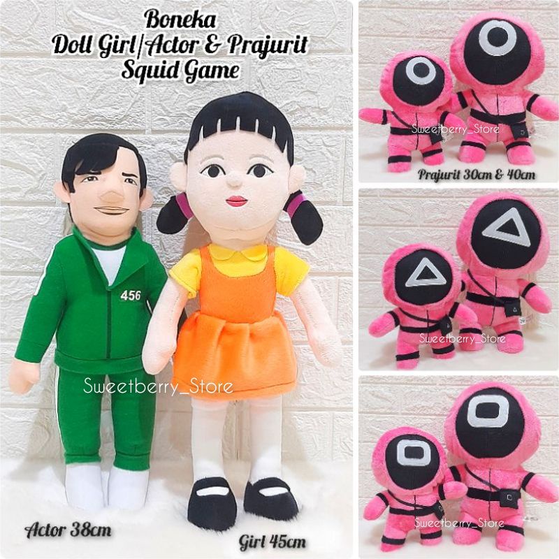 Boneka Squid Game Doll Girl Dan Prajurit Squid Game Keren