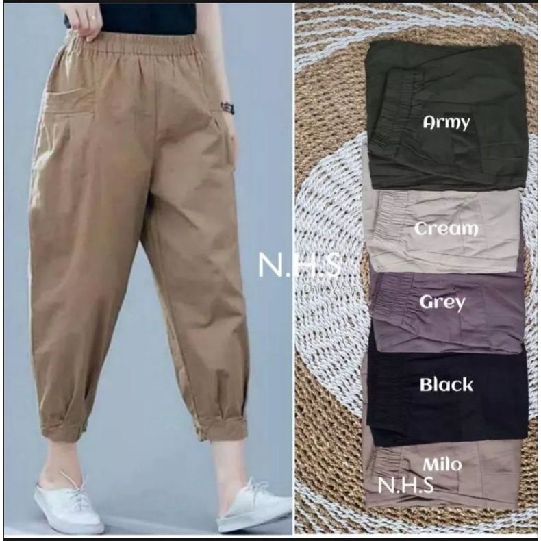 GOCHA PANTS / MERA  PANTS CELANA KOREA TERHITS HARUKA HINATA BAGGY