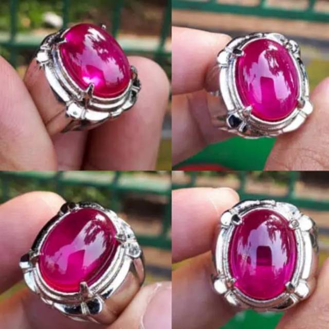 CICIN Pria ASLI natural CICIN merah Siam merah rose elegan