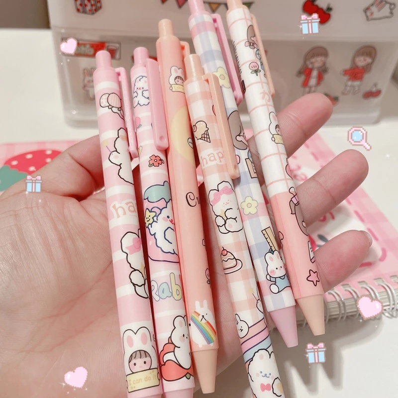 Pulpen Gel 0.5MM Motif Anime Lucu Untuk Tanda Tangan / Sekolah