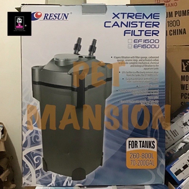 RESUN xtreme canister filter ef 1600u (extreme canister 1600 uv)