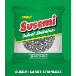 * NCC * Susemi Sabut Spon Cuci Piring Hijau Kuning dan Stainless Sponge Lebih Ekonomis