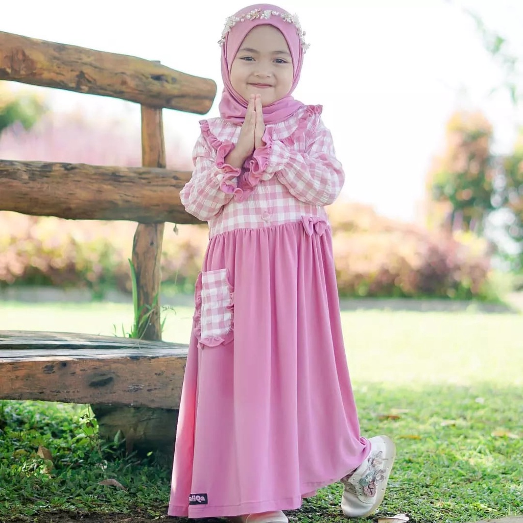 Pakaian Anak Perempuan 8-11 Tahun Gamis Anak Tanggung Haniya Kids Dress Anak Tanggung Baju Anak Cewek Fashion Muslim