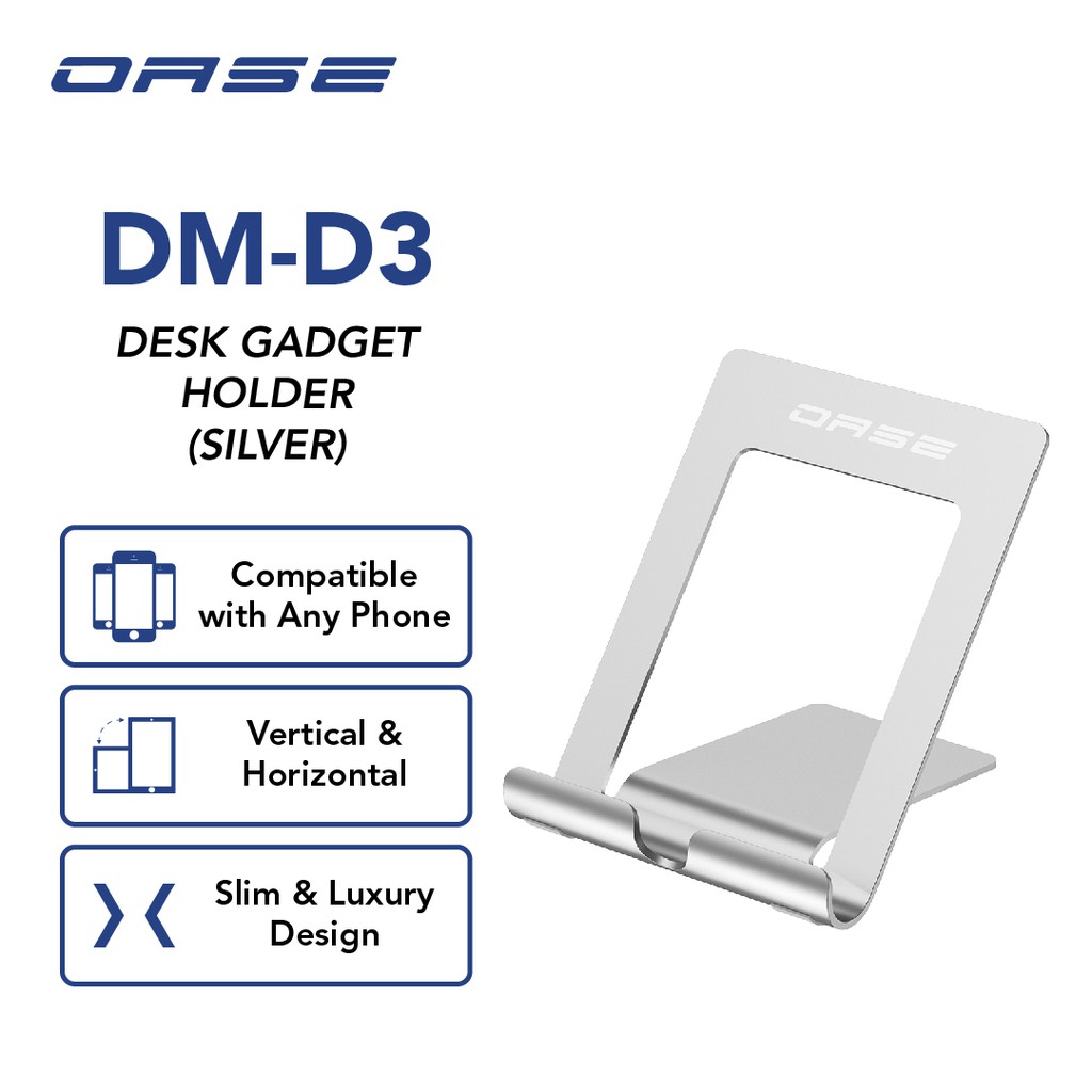 OASE Phone Gadget Desk Holder IPHONE Samsung All Gadget Type Garansi Resmi 6 Bulan DM-D3