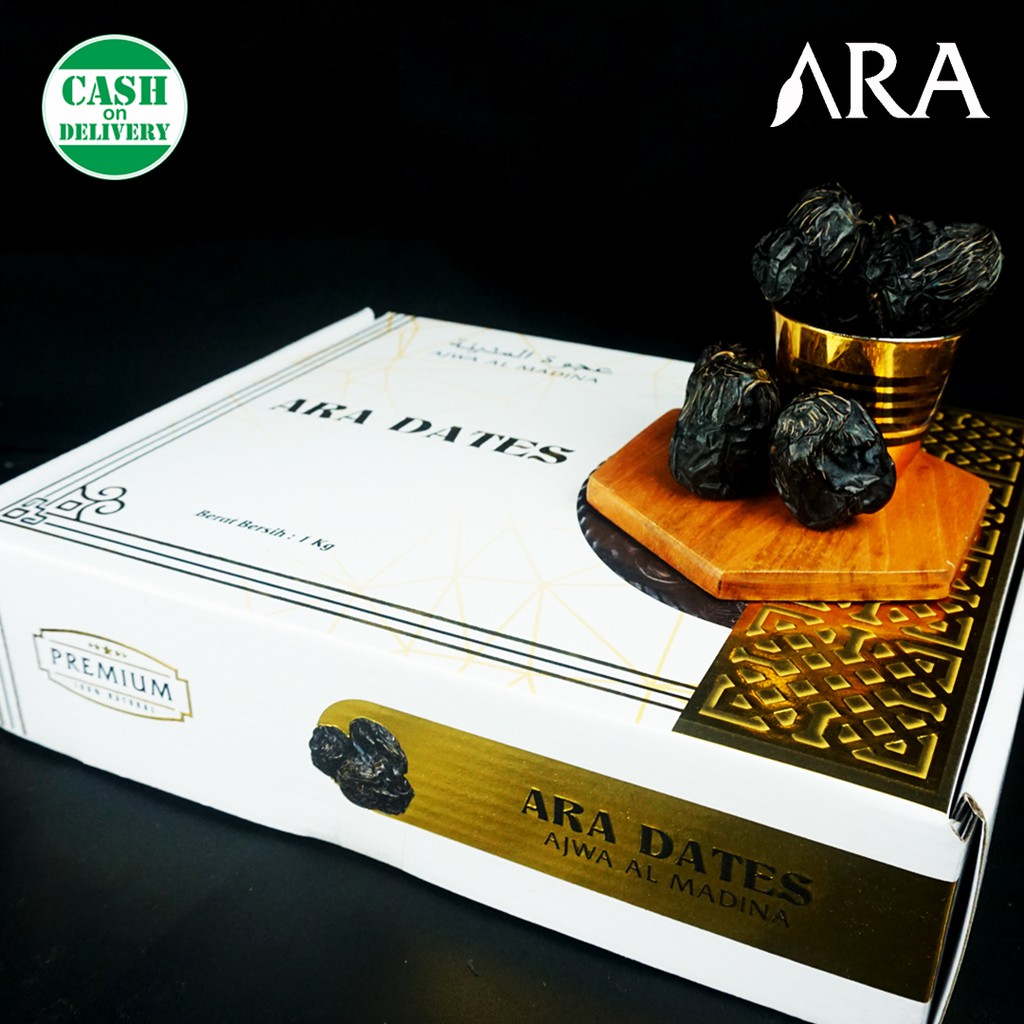 Kurma Ajwa PREMIUM KEMTAN ARA DATES 1kg Original