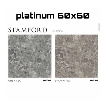 STAMFORD REC GLOSSY UK.60X60 DINDING LANTAI KERAMIK PLATINUM